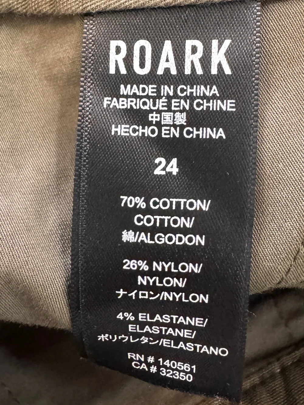 Roark Layover Pants Women’s Olive Green 24